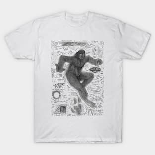 Leaping Devil Bigfoot Study T-Shirt